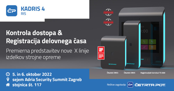 Novice - Adria Security Summit 2022: Se vidimo na stojnici št. 117