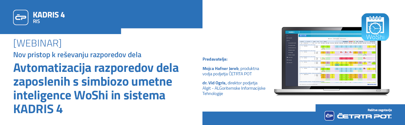 Webinarji - Upravljanje odsotnosti in razpored dela s pomočjo umetne inteligence